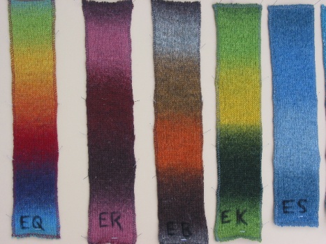 Kauni colour swatches